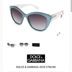 Dolce Gabbana blue sunglasses with box new worn 1x
